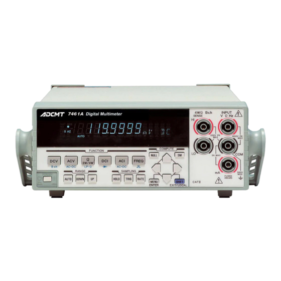ADCMT 7451A Operation Manual