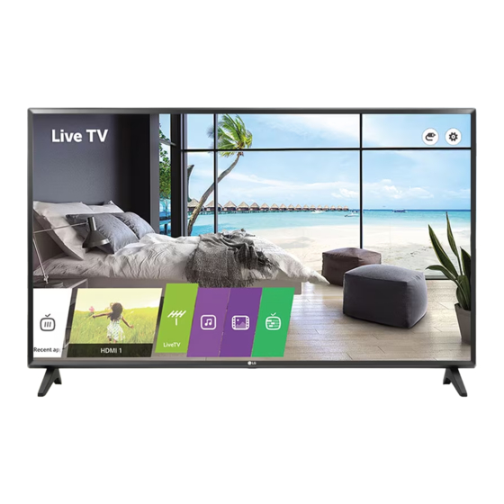 LG LT340H0S Series LED TV Manuals