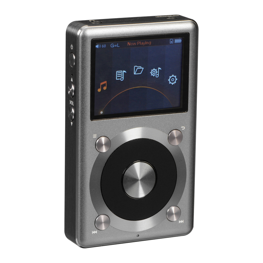 Fiio X3 2nd Gen Manual