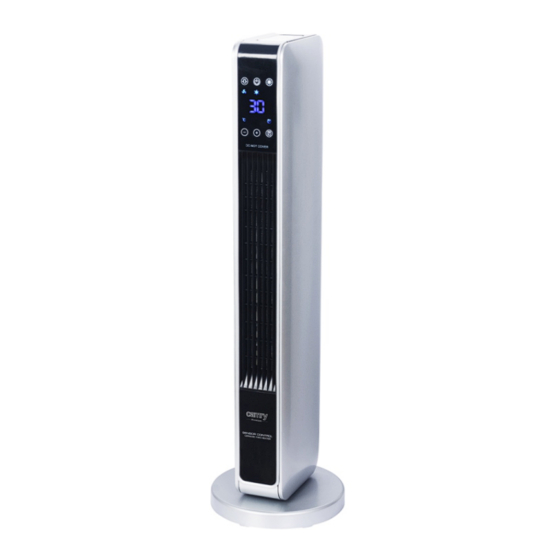 camry CR 7722 Tower Fan Heater Manuals