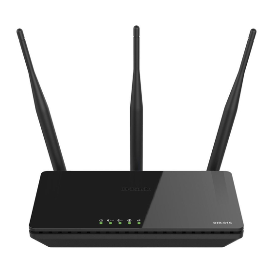 D-Link DIR-816 Quick Installation Manual