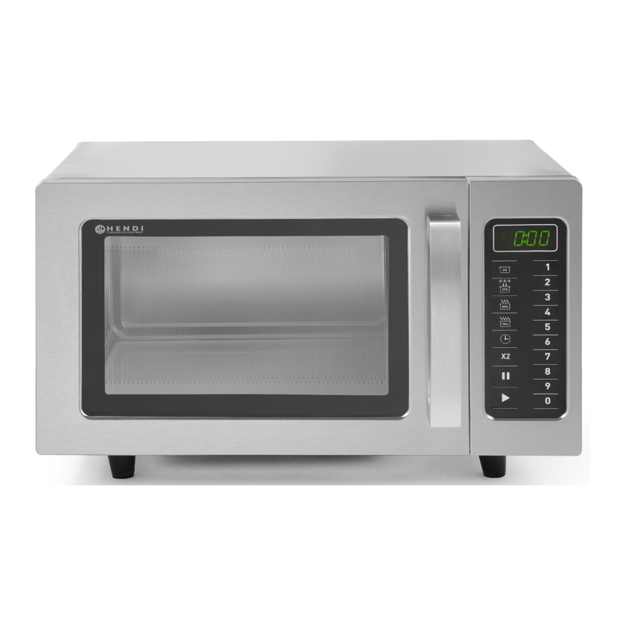 HENDI 281444 - MICROWAVE Manual