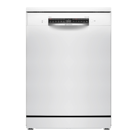 Bosch SMS4IMW62Q Information For Use