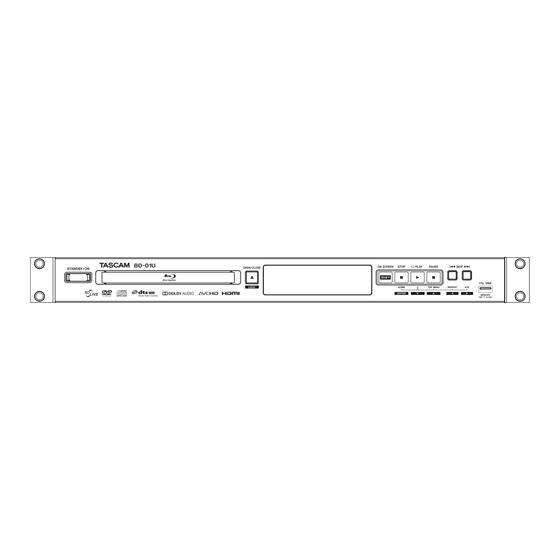 Tascam BD-01U Manuals