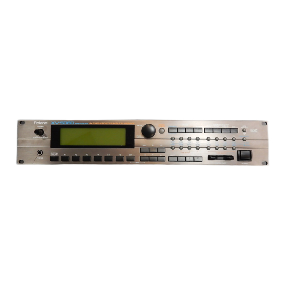 Roland xv5080 Compatibility Manual