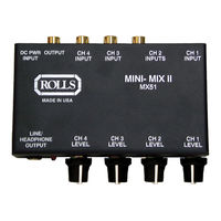 Rolls MINI-MIXII MX51 Owner's Manual