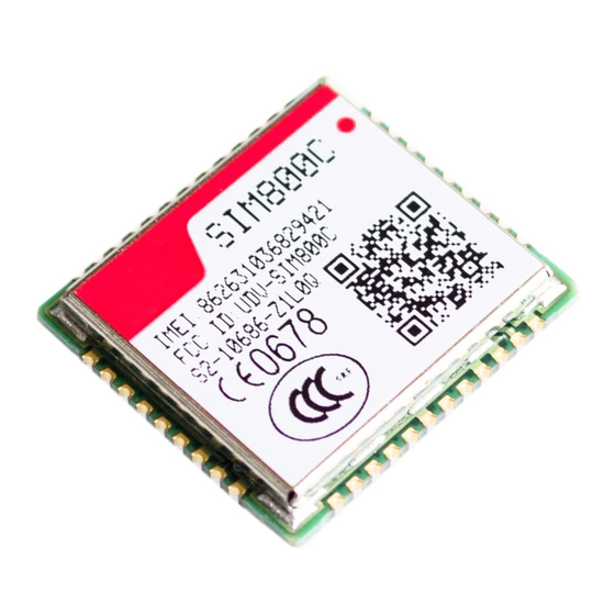 SimCom SIM800C Manuals