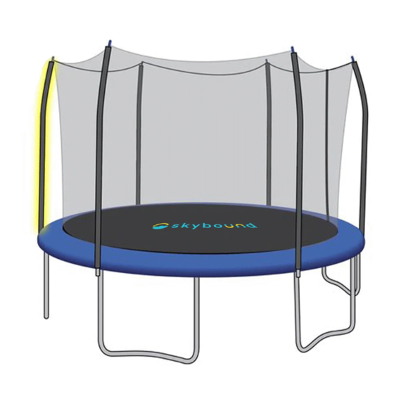 SkyBound CURVED POLE TRAMPOLINE NET Assembly And Installation Manual