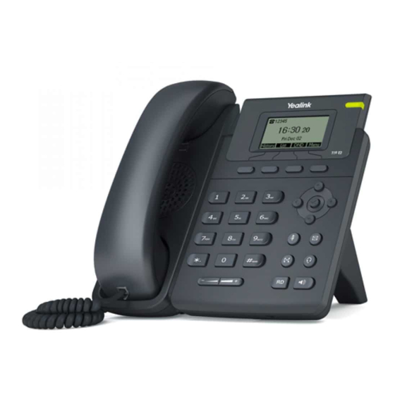 Yealink T19P E2 Manual