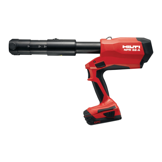 Hilti NPR 032 PE-A22 Manuals