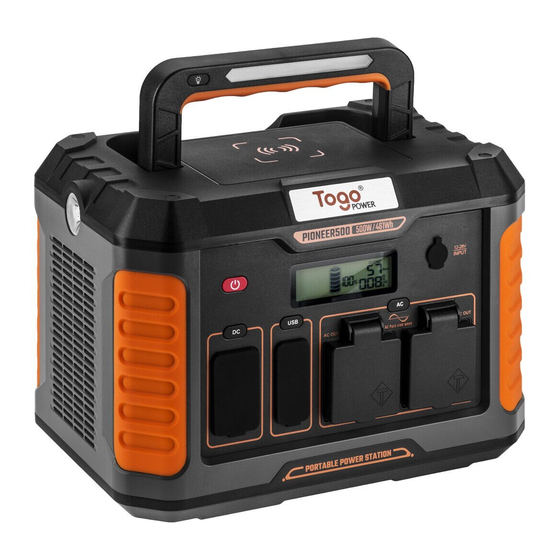 Togo POWER PIONEER 500 Manuals