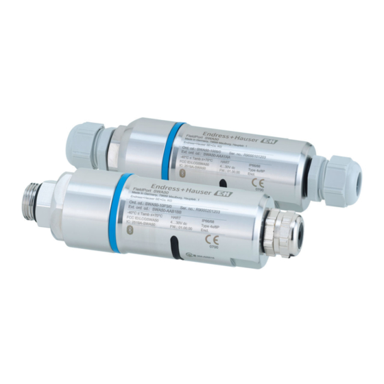 Endress+Hauser FieldPort SWA50 Technical Information