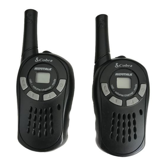 COBRA MICROTALK PR 170 USER MANUAL Pdf Download ManualsLib
