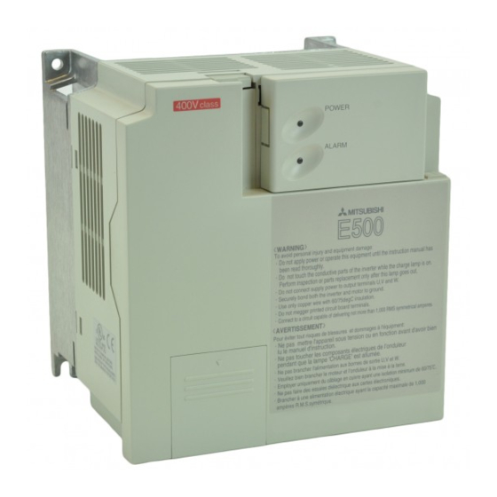 Mitsubishi FR-E540-1.5K-EC Instruction Manual