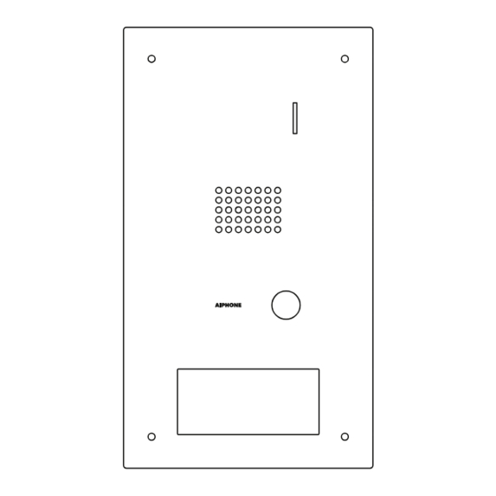 Aiphone IS-SS-HID-I Instruction For Use & Installation Instructions