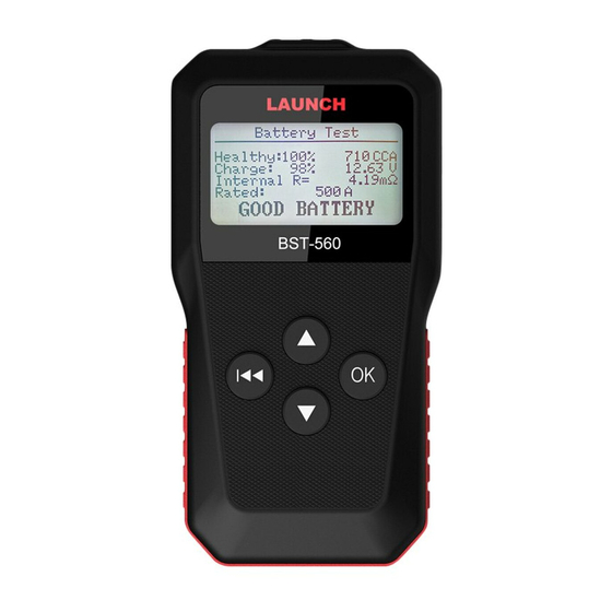 Launch BST-560 User Manual