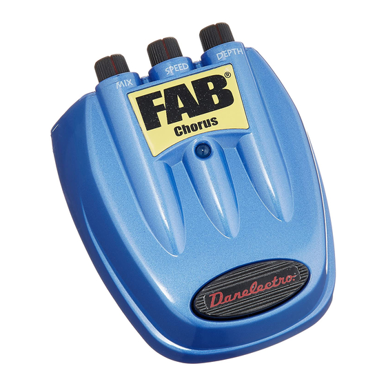 Danelectro FAB Chorus Instructions