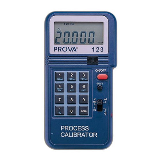 PROVA 123 Manual