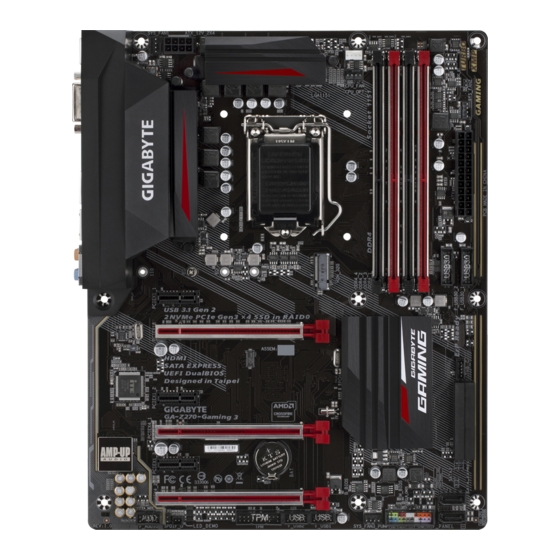 Gigabyte GA-Z270-Gaming 3 User Manual