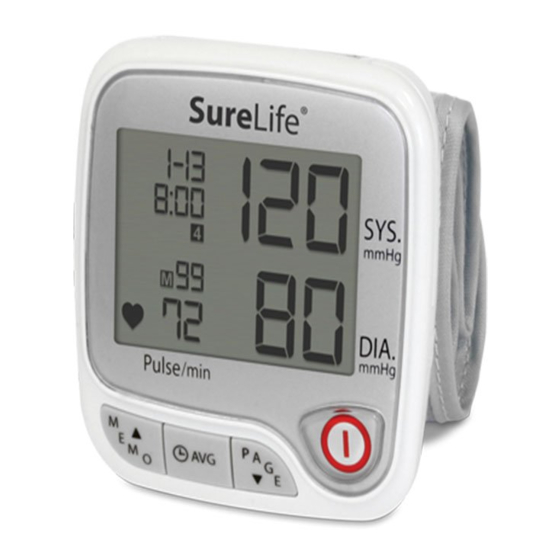 MHC Medical Products SureLife Premium SL-BW102V User Manual