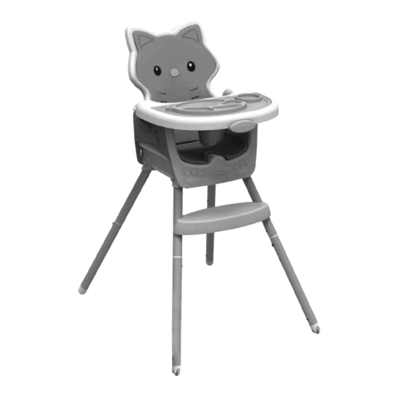 Infantino Grow-With-Me 4-in-1 Convertible High Chair 203057 Owner's Instructions Manual
