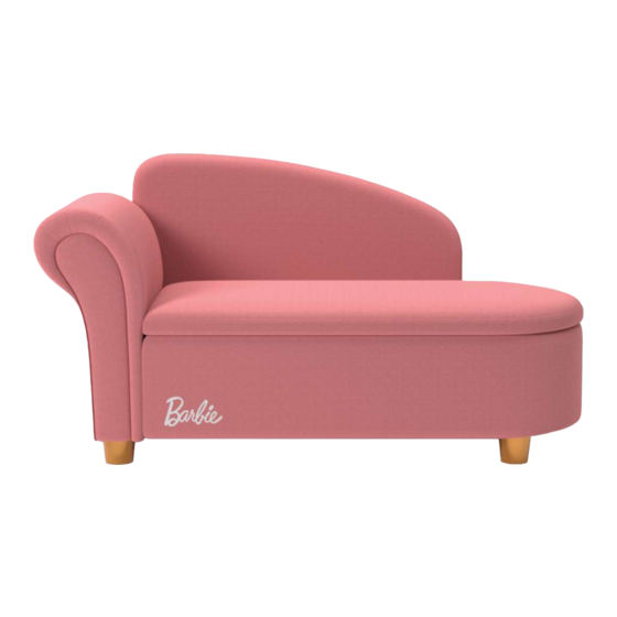 Evolur Barbie Dream In Pink Chaise Lounge Owner's Manual