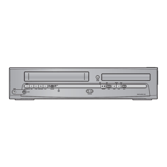 Philco DVD/CD Player with Video Cassette Recorder DVD3315V Owner's Manual