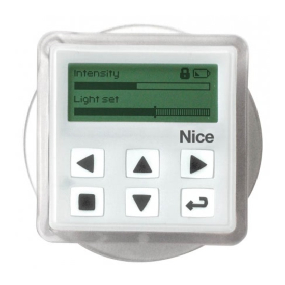 Nice WMS01S Installation And Use Instructions And Warnings
