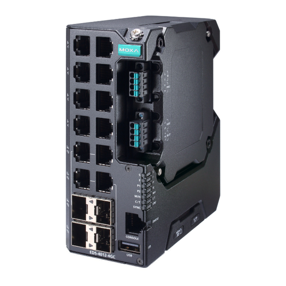 Moxa Technologies EtherDevice EDS-4012 Series Quick Installation Manual