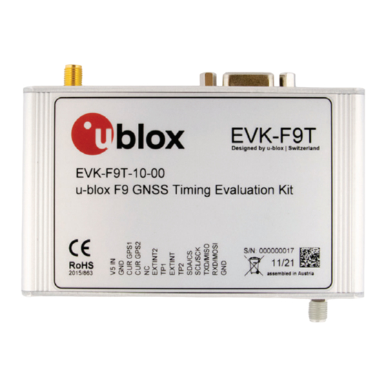 u-blox EVK-F9T Quick Start