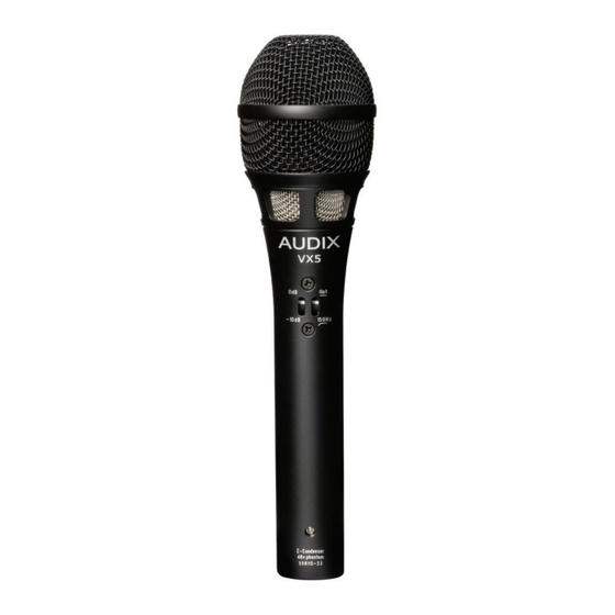 Audix VX5 Manual