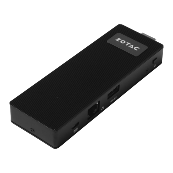 Zotac ZBOX PI221 pico User Manual