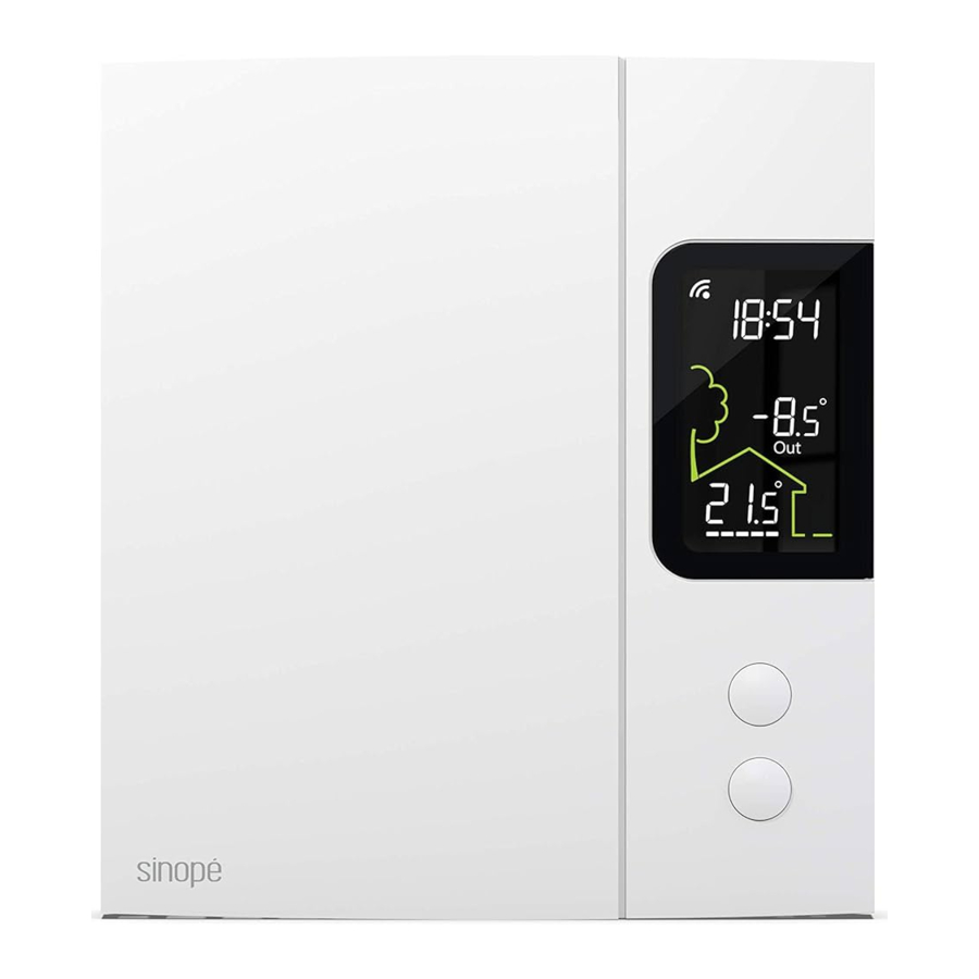 Sinope TH1123WF, TH1124WF - Smart Thermostat for Electric Heating Manual