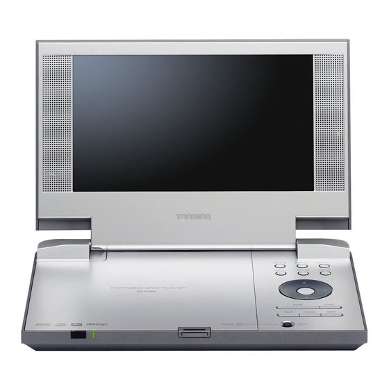 Toshiba SD-P1850 - Portable DVD Player Manuals