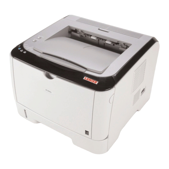 Lanier SP 3400N Quick Manual