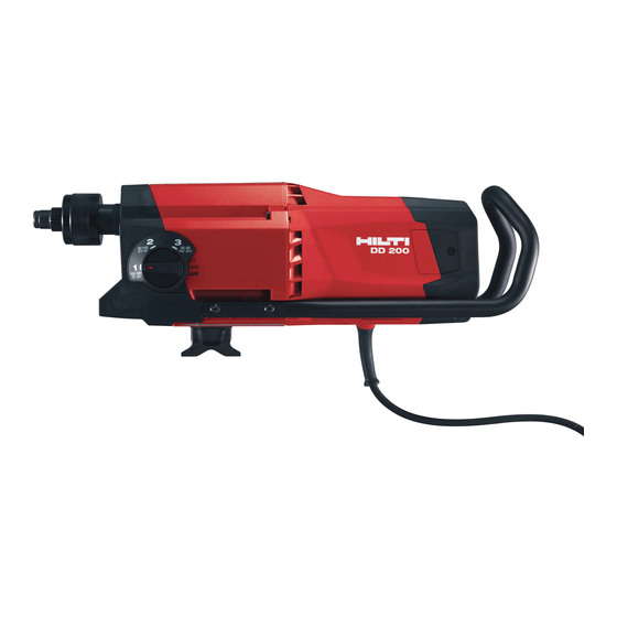 Hilti DD 200 Manuals