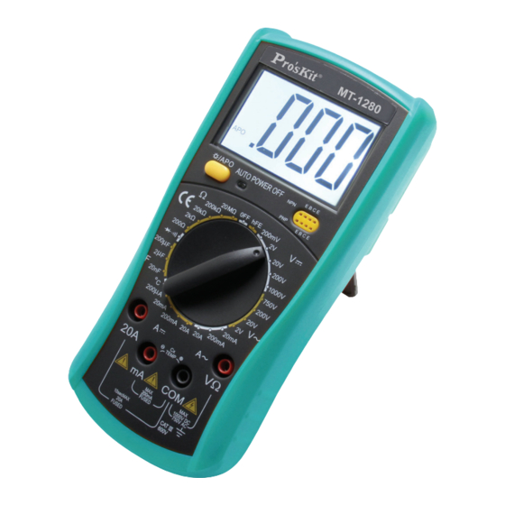 ProsKit MT-1280 User Manual