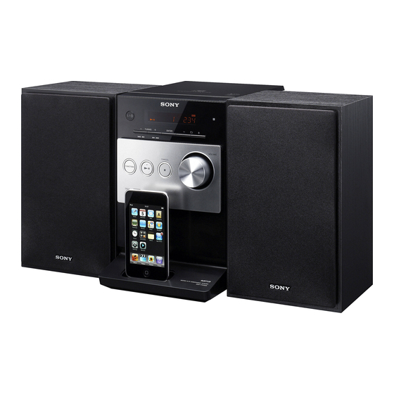 Sony CMT-FX300I Operating Instructions