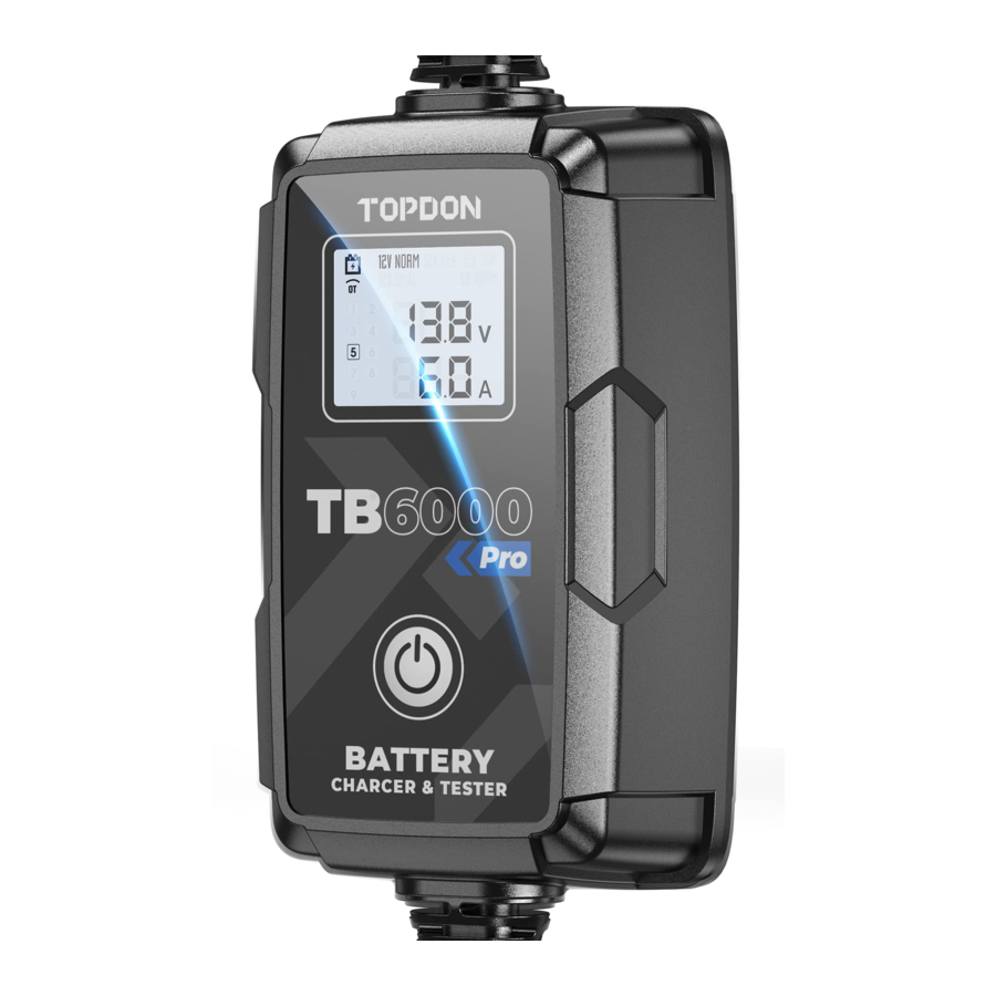 Topdon TB6000Pro - Battery Tester & Battery Charger Manual