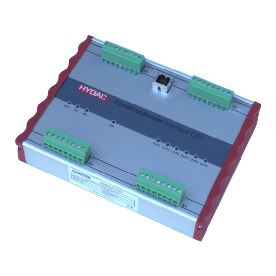 Hydac CSI-B-1 Operating	 Instruction