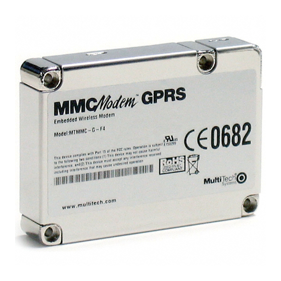 Multitech MMCModem MTMMC-G-F4 Developer's Manual