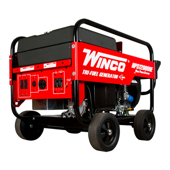 Winco HPS12000HE-03/B Installation And Operator's Manual