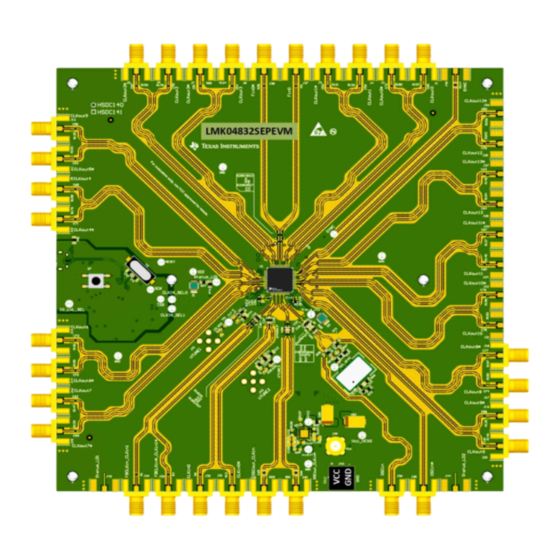 Texas Instruments LMK04832SEPEVM Timing Manuals