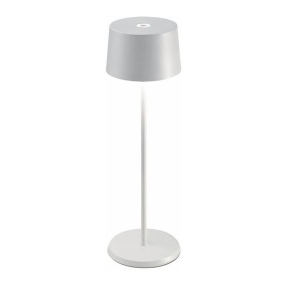 Zafferano LD0850B3 Cordless Table Lamp Manuals