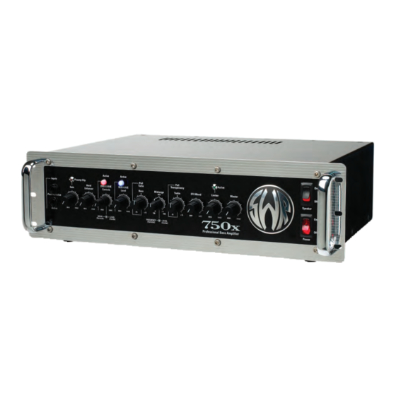 SWR 750x Operating Instructions Manual