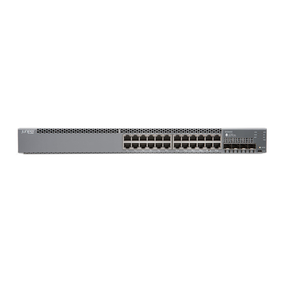 Juniper Day One+ Quick Start Manual