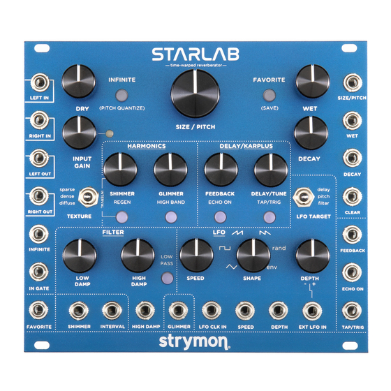 Strymon STARLAB Quick Start Manual