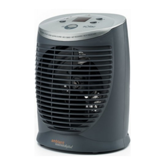 User Manuals: SOLAC TV 8405 Electric Space Heater