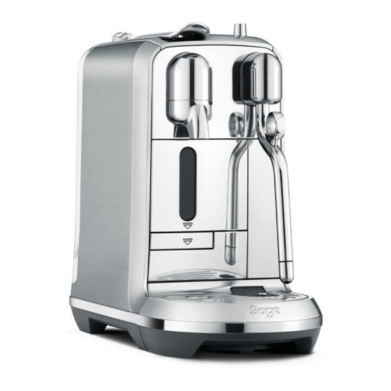 Nespresso SNE800BSS4EFR1 Manual