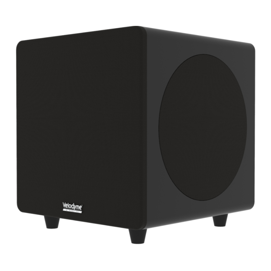 Velodyne Deep Waves Series Subwoofer Manual